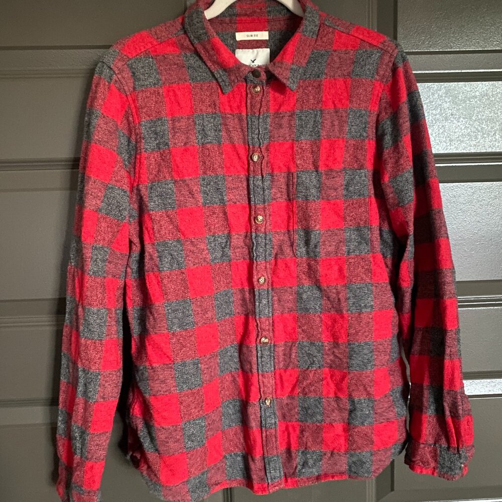Women's AE Slim Fit Shacket XL
